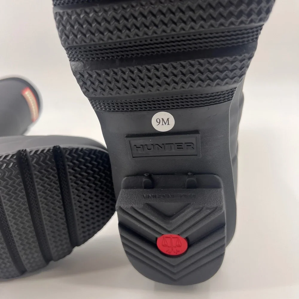 Hunter Original‎ Short Rain Boots Womens 9 Black Matte Waterproof WFS1000RMA